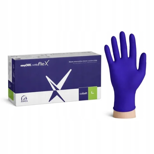 Rękawice nitrylowe easyCARE Nitrile Flex Cobalt 100 szt.